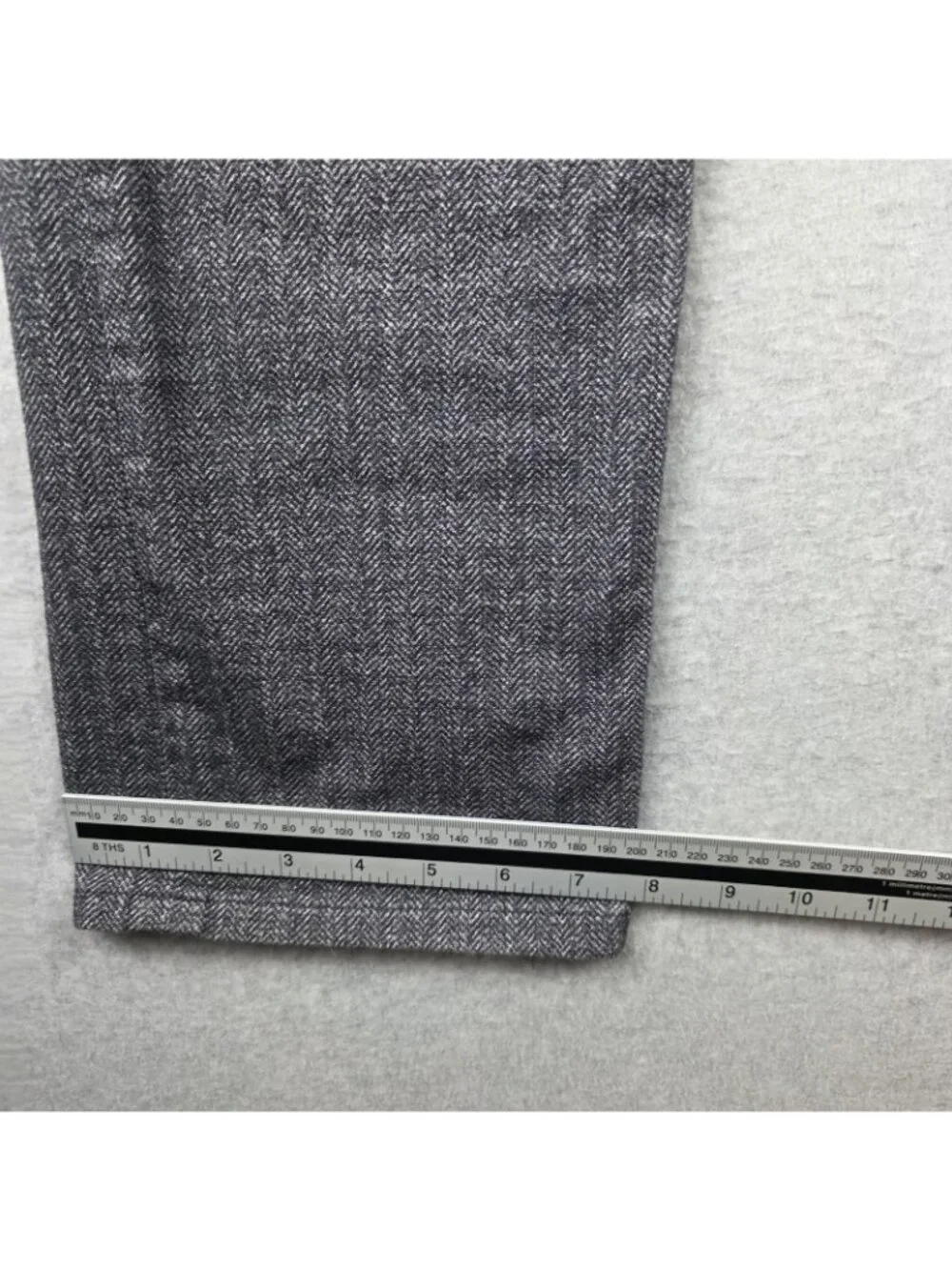 AG Adriano Goldschmied Everett Pants Mens 34x34 Gray Herringbone Slim Straight